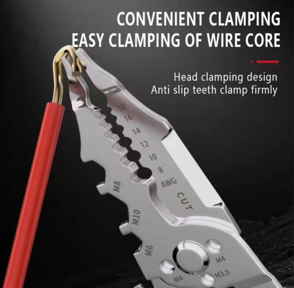 Multi-Function 10-in-1 Wire Stripper & Cutter Tool